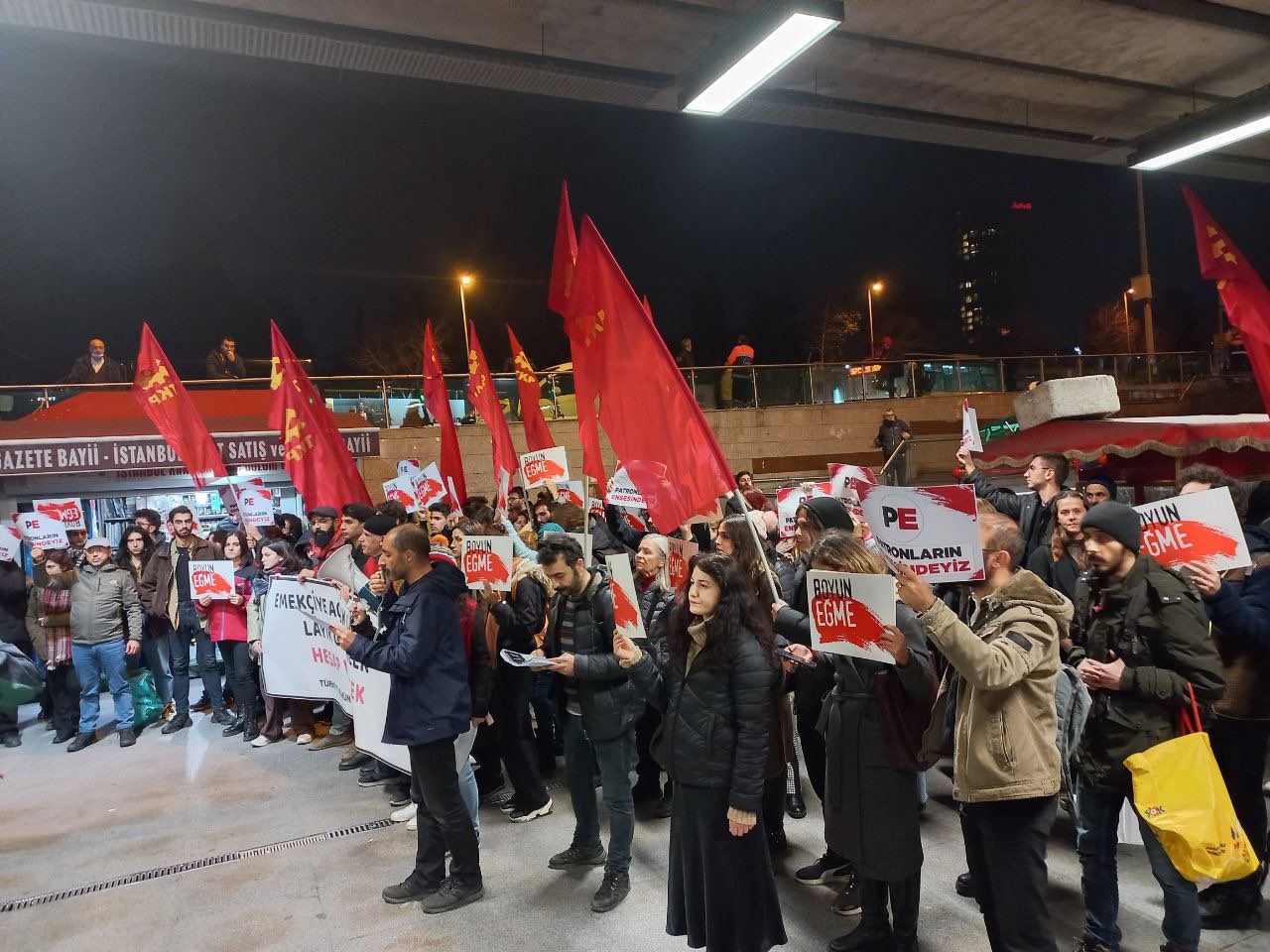 TKP’den İstanbul’da asgari ücret eylemi