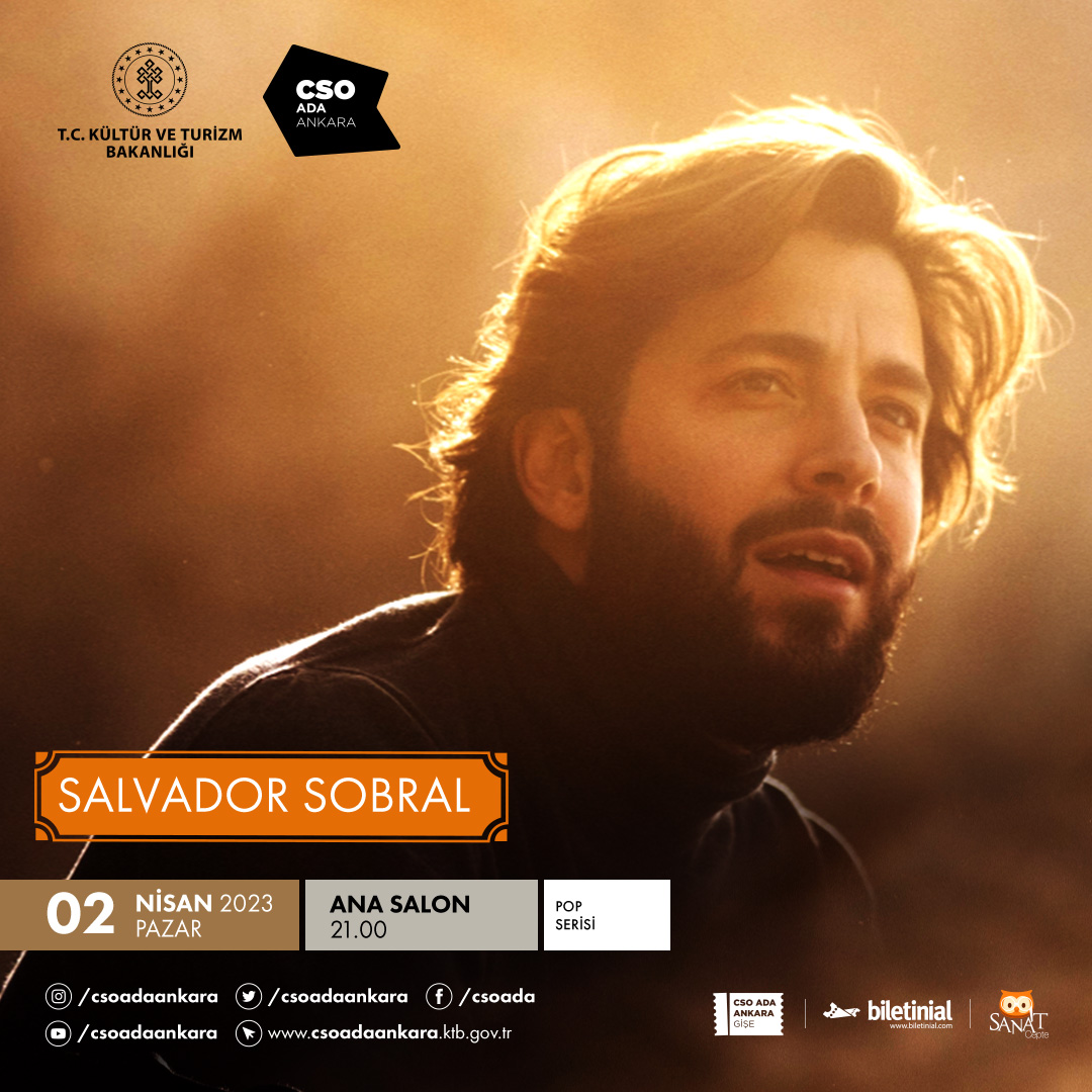 EUROVISION REKORTMENİ SALVADOR SOBRAL  CSO ADA ANKARA’YA GELİYOR