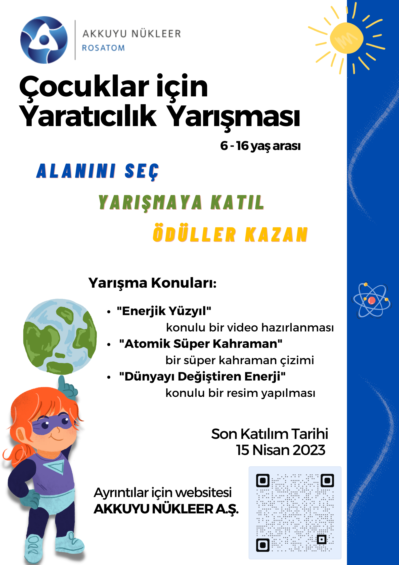 Akkuyu Nükleer A.Ş Ulusal Yaratıcılık Yarışması Düzenliyor