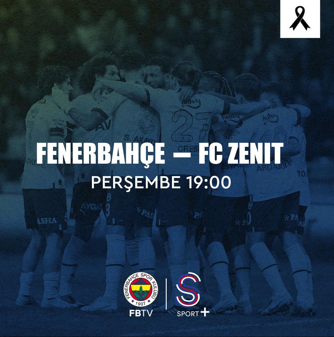 FENERBAHÇE ve ZENİT DEPREMZEDELERE YARDIM İÇİN SAHAYA ÇIKIYOR