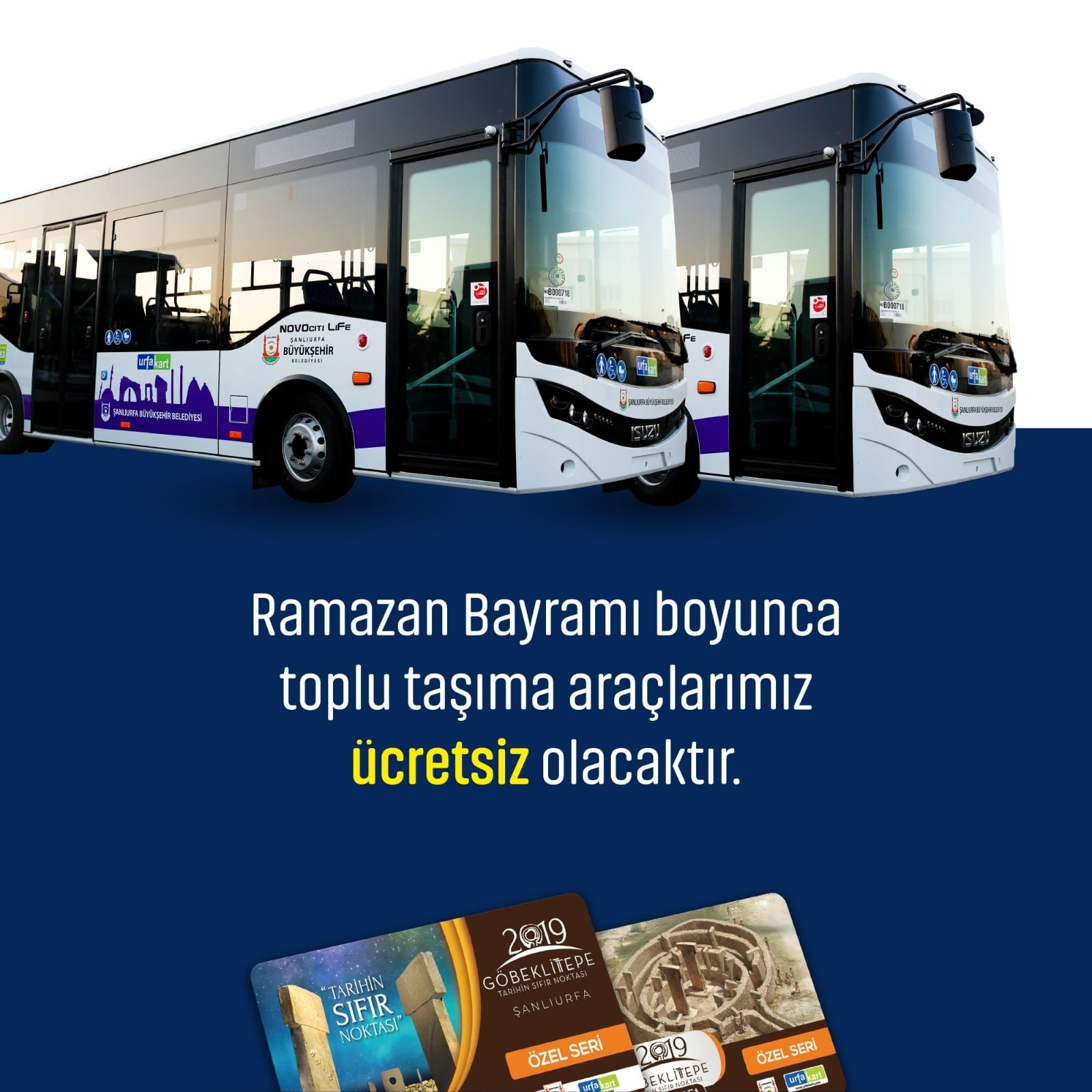 RAMAZAN BAYRAMINDA BÜYÜKŞEHİR OTOBÜSLERİ ÜCRETSİZ