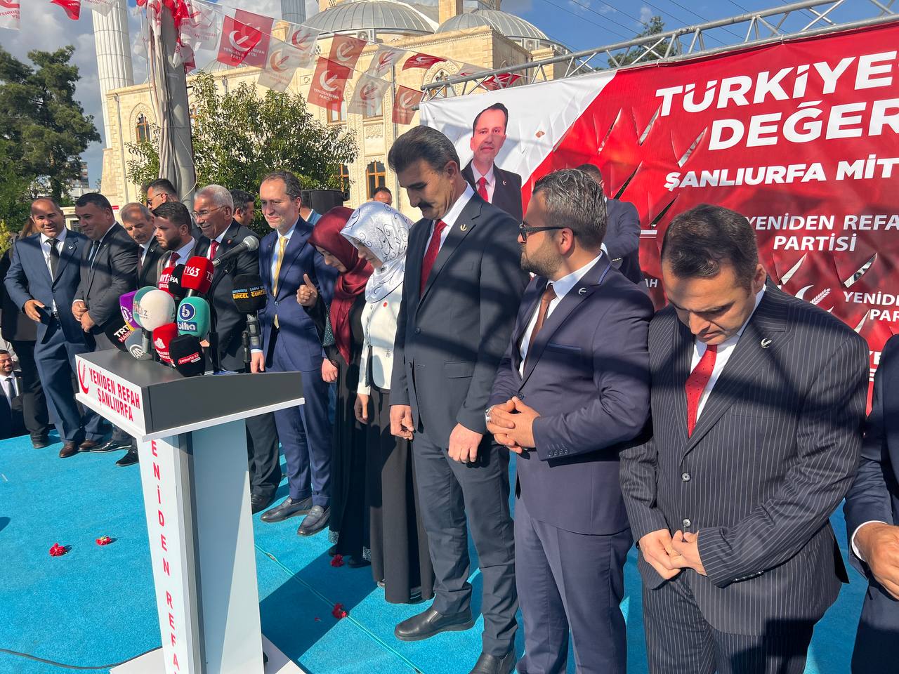 Yeniden Refah Partisi  Türkiye’de ilk Mitingini Şanlıurfa’da gerçekleştirdi