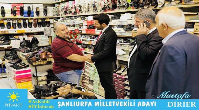 Avukat Mustafa Dirier, halka hizmet etmek için Birecik’te esnaf ve hemşerileriyle buluşuyor