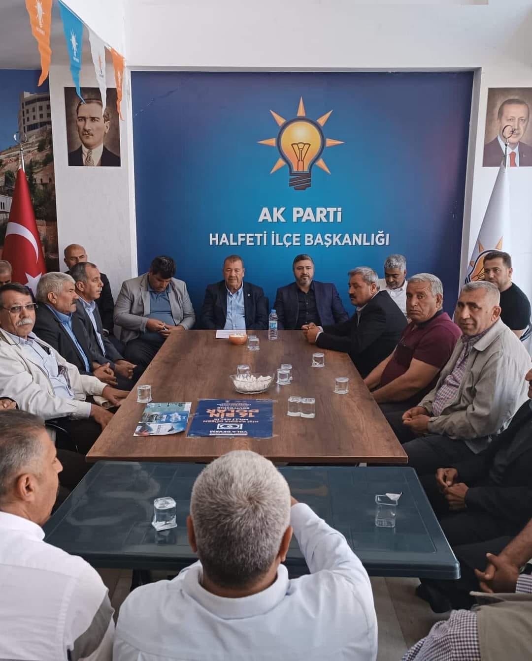 HALFETİ ZİRAAT ODASI  YÖNETİMİ SİYASİ PARTİLERİ VE MUHTARLAR DERNEĞİNİ ZİYARET ETTİ