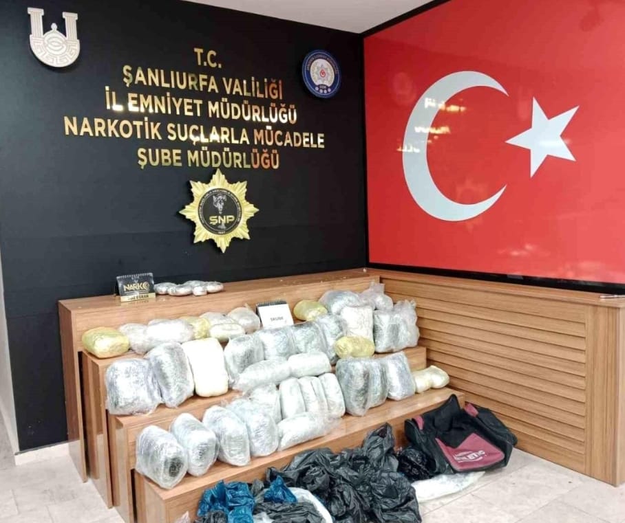 Şanlıurfa’da 48 kilo uyuşturucu madde ele geçirildi