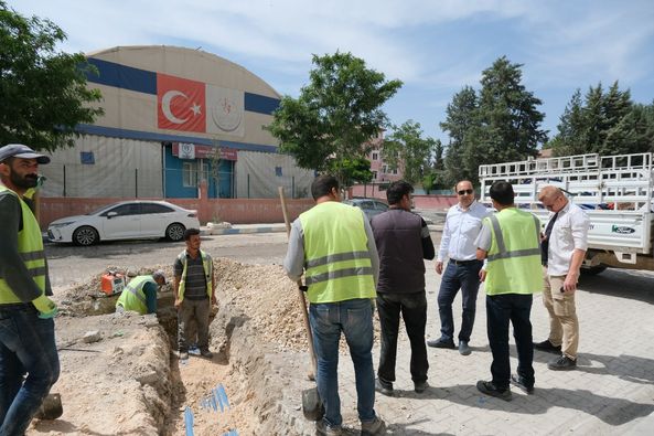 Birecik İlçesinde Altyapı Çalışmaları Hızla Devam Ediyor