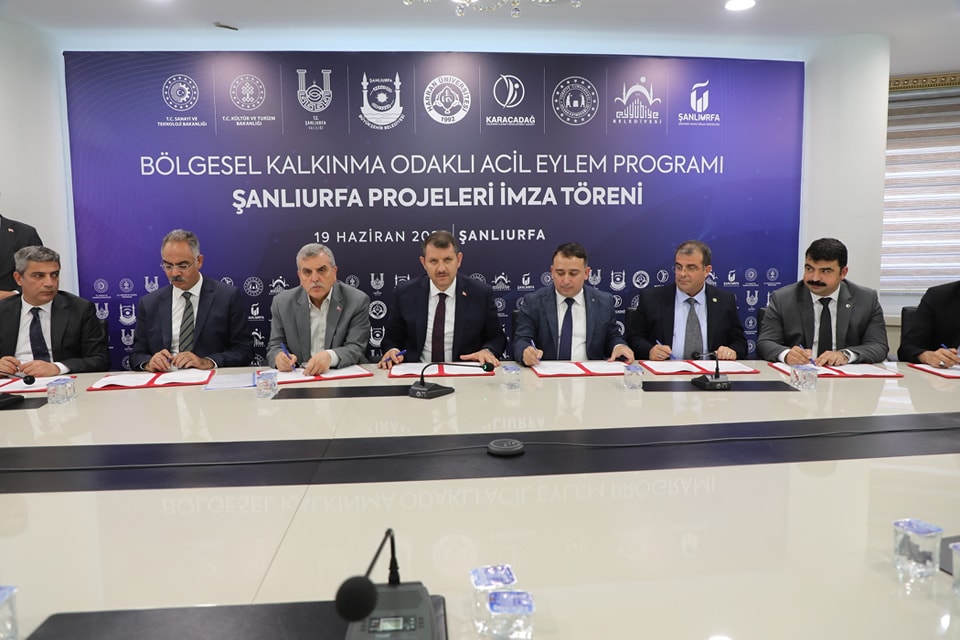 Bölgesel Kalkınma Odaklı Acil Eylem Programı” Şanlıurfa Projeleri imza töreni gerçekleştirildi