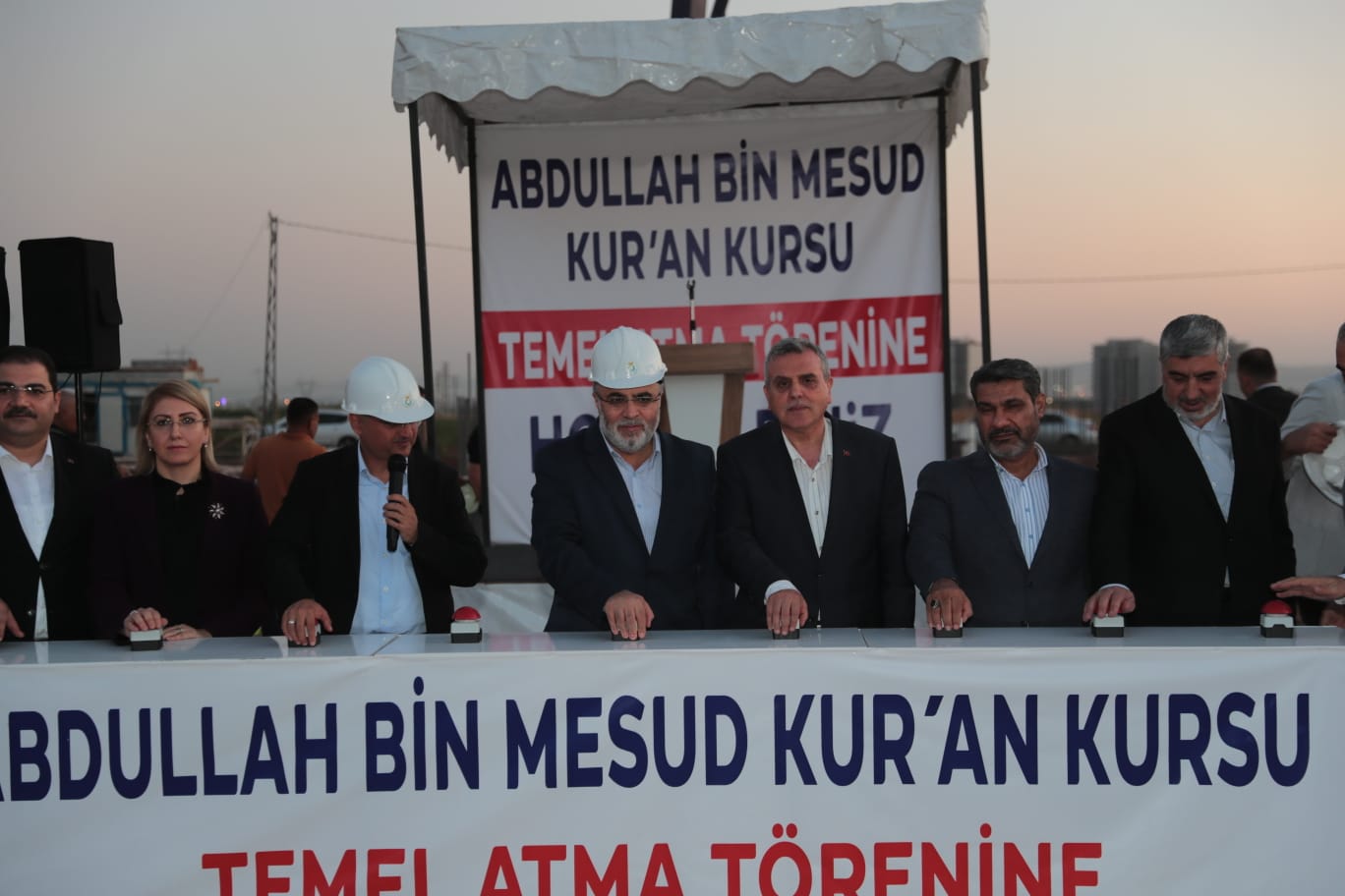 : ABDULLAH BİN MESUD KURAN KURSU’NUN TEMELİ ATILDI