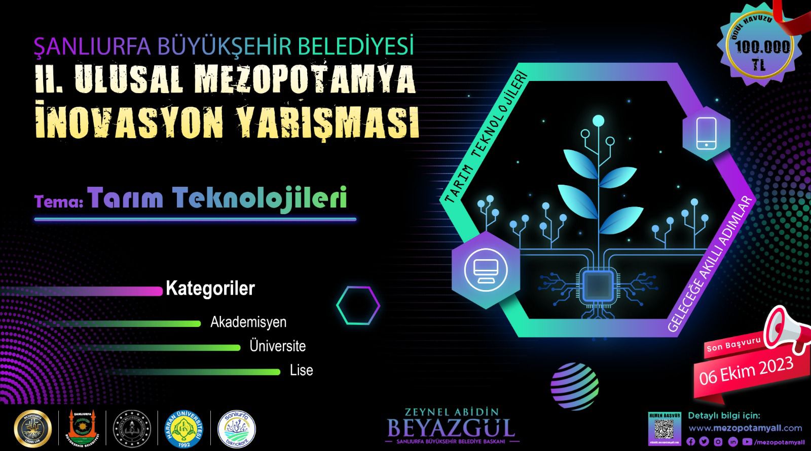 ŞANLIURFA BÜYÜKŞEHİR’DEN MEZOPOTAMYA İNOVASYON YARIŞMASI