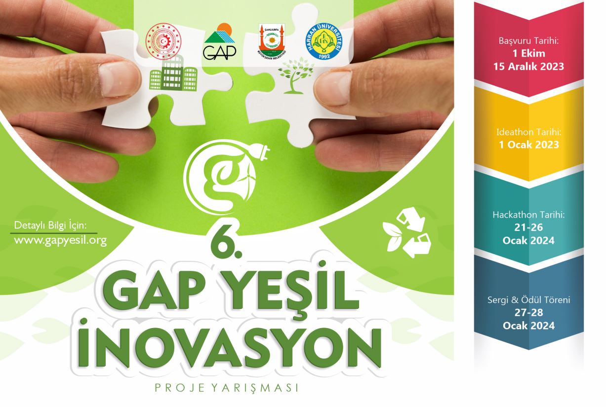 ŞANLIURFA BÜYÜKŞEHİR BELEDİYESİNDEN GAP YEŞİL İNOVASYON YARIŞMASI