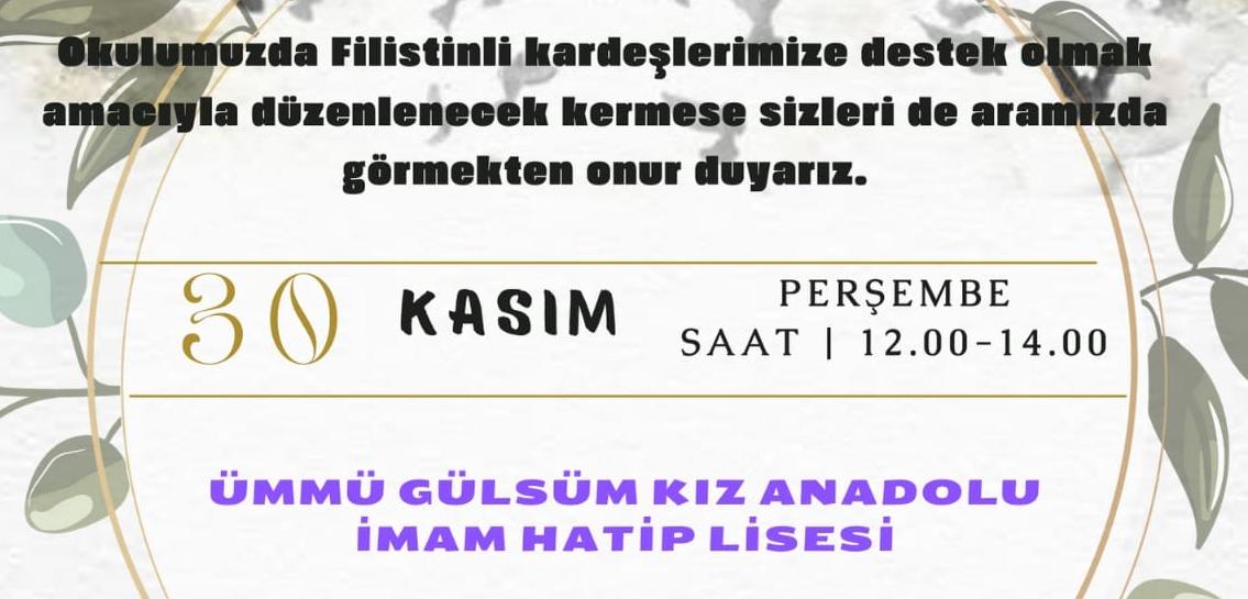 Halfeti Ümmü Gülsüm Kız Anadolu İmam Hatip Lisesi’nden Kermese Davet