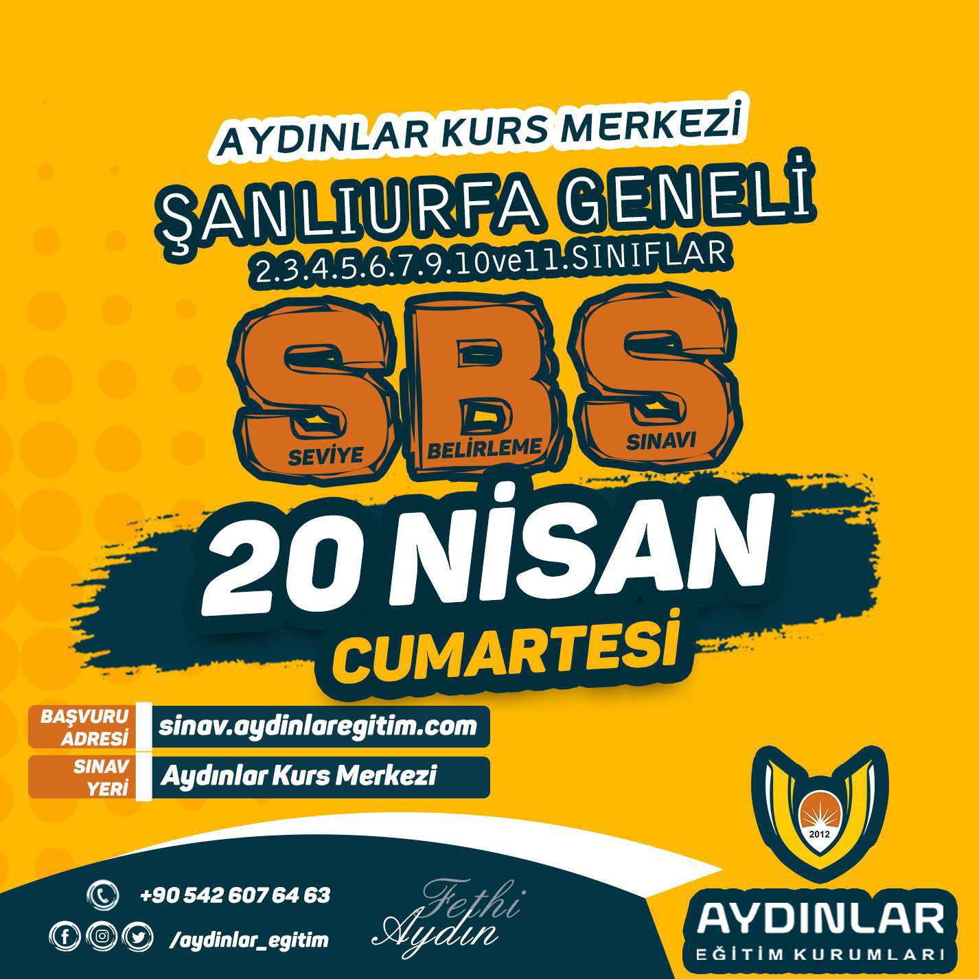 AYDINLAR EĞİTİM KURUMLARINDAN ÜCRETSİZ SEVİYE BELİRLEME SINAVI