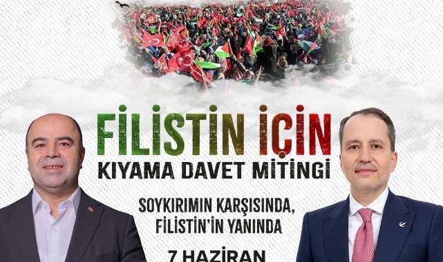 Başkan Nihat Çiftçi’den filistin mitingine davet