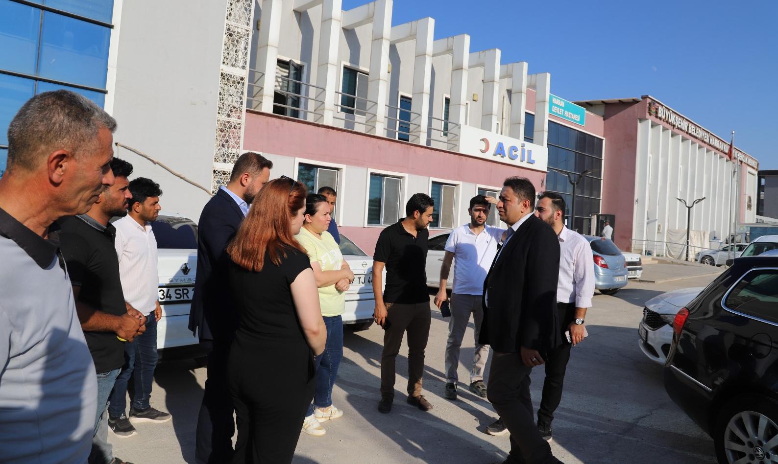 İl Sağlık Müdürü Solmaz, Harran Devlet Hastanesi Ek bina inşaatında incelemelerde bulundu