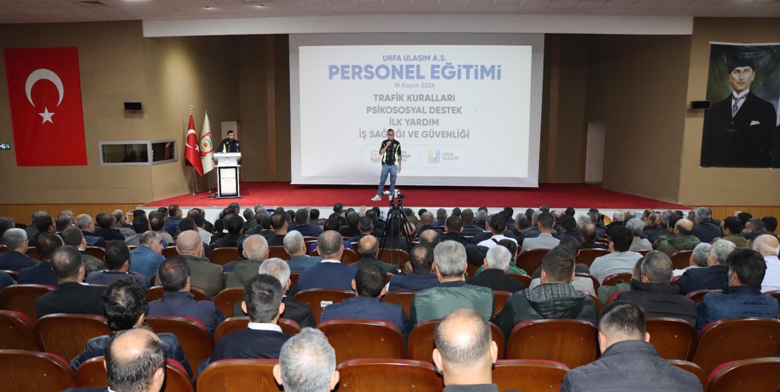 ŞANLIURFA BÜYÜKŞEHİR BELEDİYESİ’NDEN ULAŞIM PERSONELİNE EĞİTİM SEMİNERİ